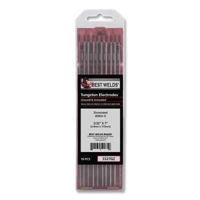 3/32 X 7 ZIRCONIATED TUNGSTEN 10/PK
